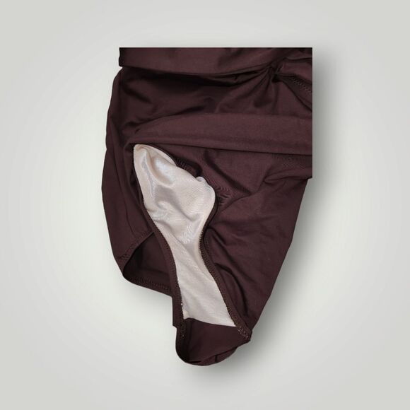 Zeki Women's 7 8 One Piece brown Swimsuit - Picture 4 of 7